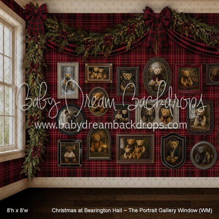 Christmas at Bearington Hall ~ The Portrait Gallery Window (WM)