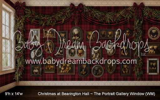 Christmas at Bearington Hall ~ The Portrait Gallery Window (WM)