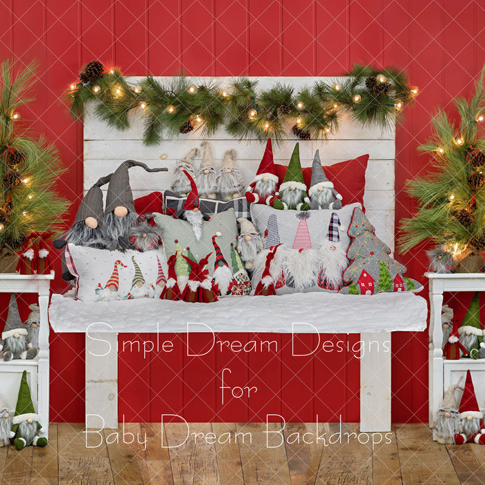 Christmas Gnome Headboard