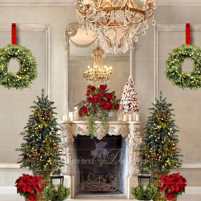Christmas Elegance Fireplace