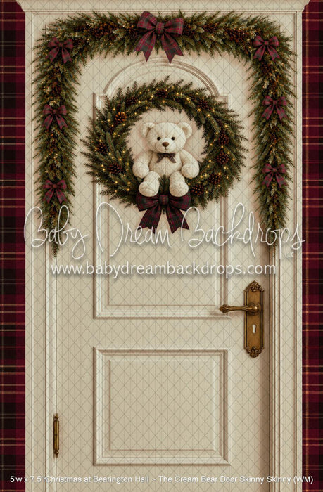 Christmas at Bearington Hall ~ The Cream Bear Door Skinny (WM)
