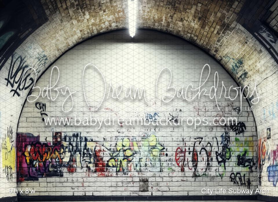 City Life Subway Arch (WM) — Baby Dream Backdrops