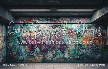 City Life Subway Wall (WM) — Baby Dream Backdrops