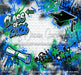Class of 2026 Blue and Green Graffiti Wall (WM)