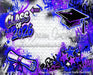 Class of 2026 Blue and Purple Graffiti Wall (WM)