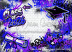 Class of 2026 Blue and Purple Graffiti Wall (WM)