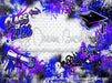 Class of 2026 Blue and Purple Graffiti Wall (WM)