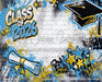 Class of 2026 Blue and Yellow Graffiti Wall (WM)