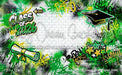 Class of 2026 Green Graffiti Wall (WM)