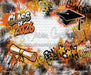 Class of 2026 Orange Graffiti Wall (WM)