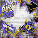 Class of 2026 Purple and Gold Graffiti Wall (WM)