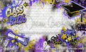 Class of 2026 Purple and Gold Graffiti Wall (WM)