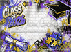 Class of 2026 Purple and Gold Graffiti Wall (WM)