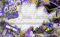 Class of 2026 Purple and Gold Graffiti Wall (WM)