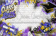 Class of 2026 Purple and Gold Graffiti Wall (WM)