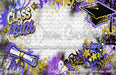 Class of 2026 Purple and Gold Graffiti Wall (WM)