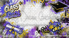 Class of 2026 Purple and Gold Graffiti Wall (WM)
