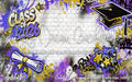 Class of 2026 Purple and Gold Graffiti Wall (WM)