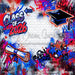 Class of 2026 Red and Blue Graffiti Wall (WM)
