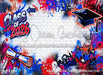 Class of 2026 Red and Blue Graffiti Wall (WM)