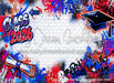 Class of 2026 Red and Blue Graffiti Wall (WM)