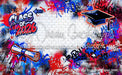 Class of 2026 Red and Blue Graffiti Wall (WM)
