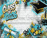 Class of 2026 Teal and Gold Graffiti Wall (WM)