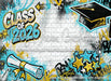 Class of 2026 Teal and Gold Graffiti Wall (WM)