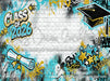 Class of 2026 Teal and Gold Graffiti Wall (WM)