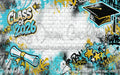 Class of 2026 Teal and Gold Graffiti Wall (WM)