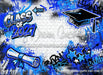 Class of 2027 Blue Graffiti Wall (WM)