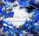 Class of 2027 Blue Graffiti Wall (WM)