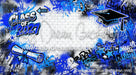 Class of 2027 Blue Graffiti Wall (WM)