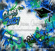 Class of 2027 Blue and Green Graffiti Wall (WM)