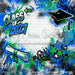 Class of 2027 Blue and Green Graffiti Wall (WM)