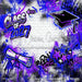 Class of 2027 Blue and Purple Graffiti Wall (WM)