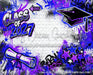 Class of 2027 Blue and Purple Graffiti Wall (WM)