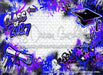Class of 2027 Blue and Purple Graffiti Wall (WM)