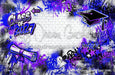 Class of 2027 Blue and Purple Graffiti Wall (WM)