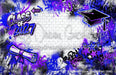 Class of 2027 Blue and Purple Graffiti Wall (WM)