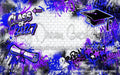 Class of 2027 Blue and Purple Graffiti Wall (WM)