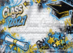 Class of 2027 Blue and Yellow Graffiti Wall (WM)