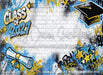 Class of 2027 Blue and Yellow Graffiti Wall (WM)