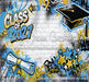 Class of 2027 Blue and Yellow Graffiti Wall (WM)
