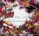 Class of 2027 Burgundy and Gold Graffiti Wall (WM)