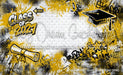 Class of 2027 Gold Graffiti Wall (WM)