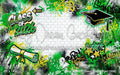 Class of 2027 Green Graffiti Wall (WM)