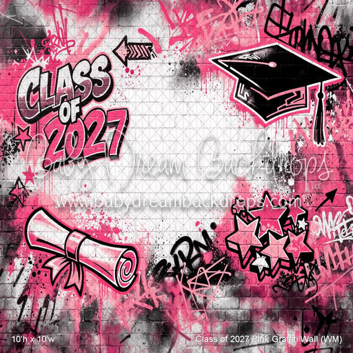 Class of 2027 Pink Graffiti Wall (WM)