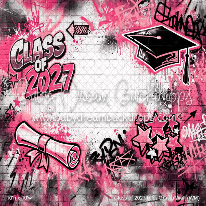 Class of 2027 Pink Graffiti Wall (WM)