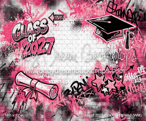 Class of 2027 Pink Graffiti Wall (WM)